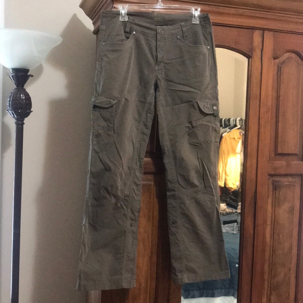 Olive green/Grey hiking pants size 8